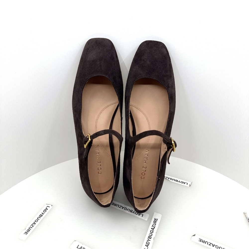 Cole Haan Women’s Brown Suede Mary Jane Flats - Picture 7 of 9